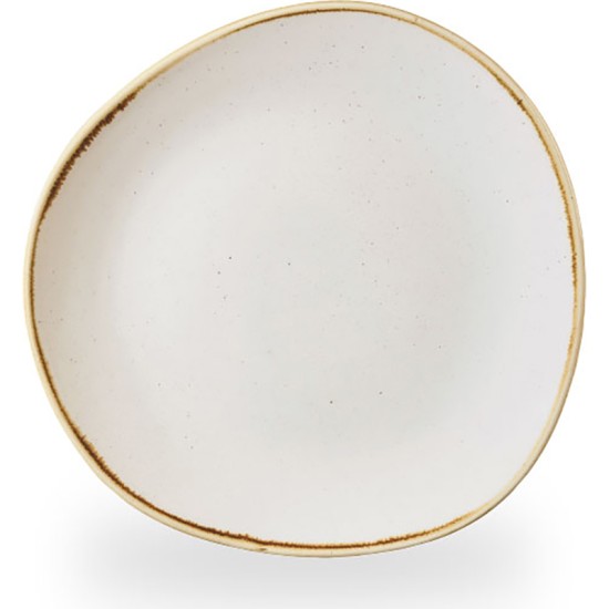 Churchill Stonecast Barley White Round Trace Plate 7 1/4