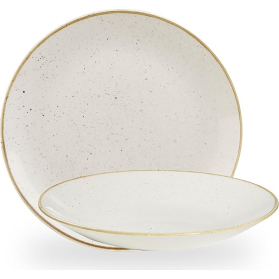 Churchill Stonecast Barley White Deep Coupe Plate 8 2/3