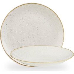 Churchill Stonecast Barley White Deep Coupe Plate 9 2/5