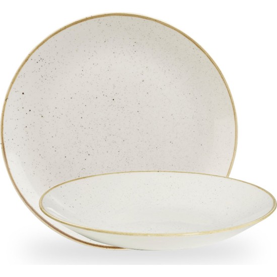 Churchill Stonecast Barley White Deep Coupe Plate 11