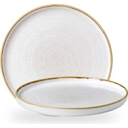 Churchill Stonecast Barley White Walled Plate 10 2/8