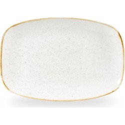 Churchill Stonecast Barley White Oblong Chefs Plate 13 1/2