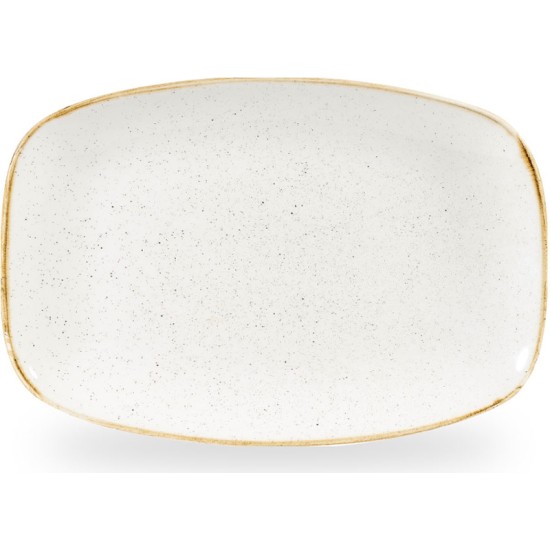 Churchill Stonecast Barley White Oblong Chefs Plate 13 1/2