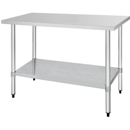Vogue Stainless Steel Prep Table 600mm (900(H) x 600(W) x 600(D)mm) Restaurant Supply Images