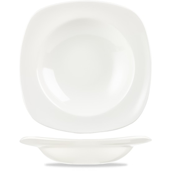 Churchill White Square Soup Plate 9.75