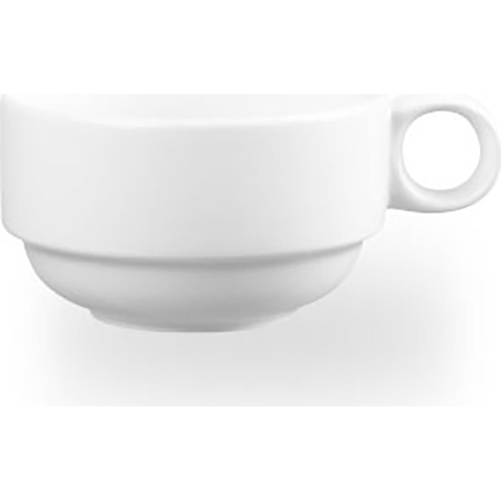 Churchill White Profile Stacking Cup 7oz (Pack of 12) Catering Supply Images