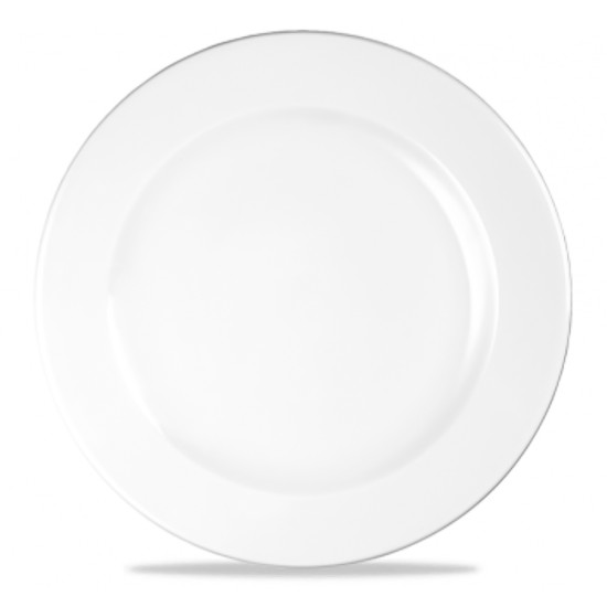 Churchill White Profile Footed Plate 12