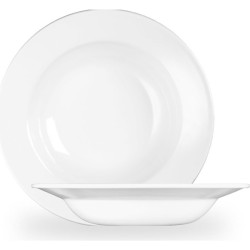 Churchill White Profile Rimmed Soup 9.75