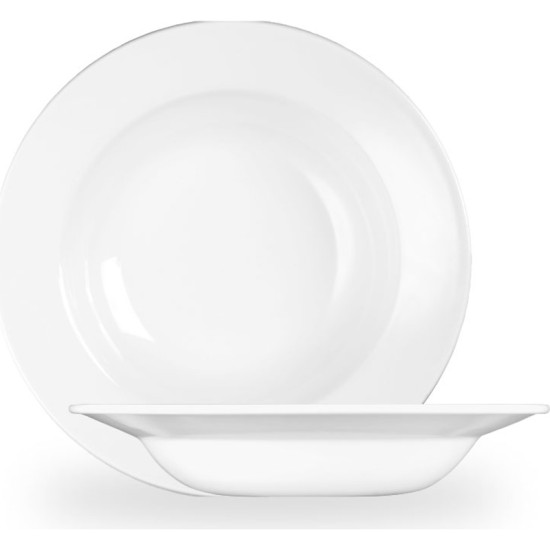 Churchill White Profile Rimmed Soup 9.75