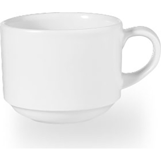 Churchill White Profile Stacking Cup 8oz (Pack of 12) Catering Supply Images