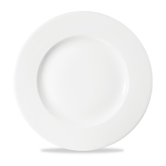 Churchill White Profile Wide Rim Plate 10 3/4