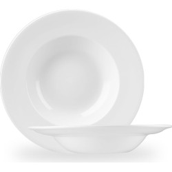 Churchill White Profile Wide Rim Bowl Large 10.90
