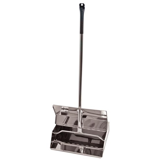 SYR Stainless Steel Lobby Dustpan and Brush Complete(Pack of 6) Catering Supply Images